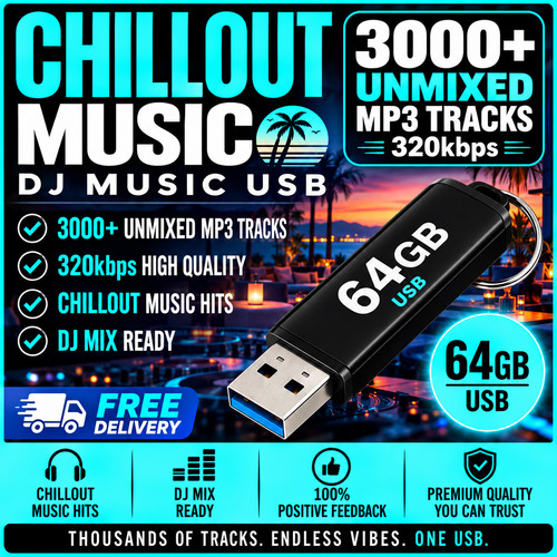 Chillout music 64gb usb - chillout,
